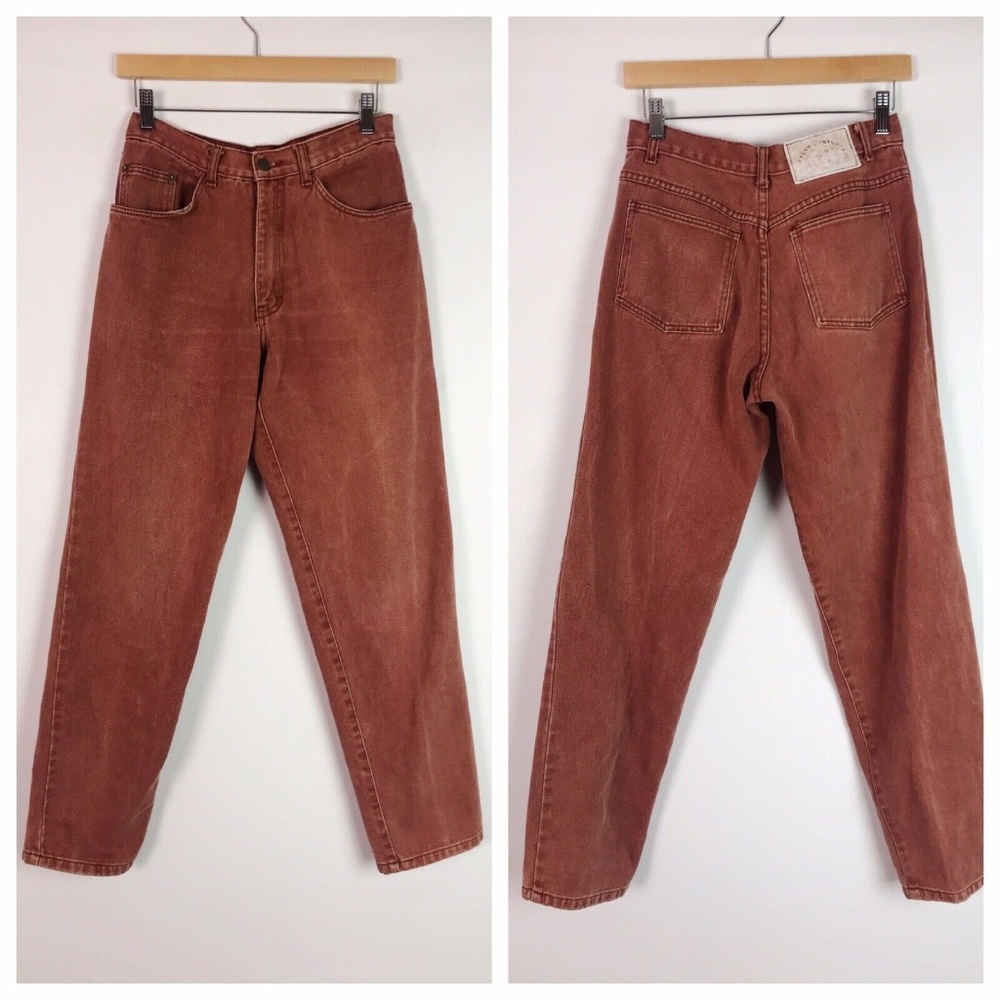 VTG Brian Brothers Rust High Waisted Mom Jeans 30